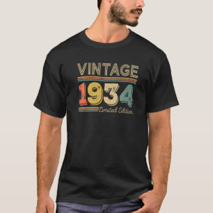 88 Years Old Vintage 1934  88th Birthday T-Shirt