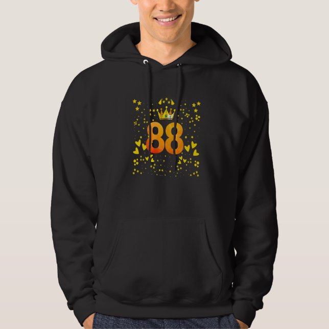88th birthday anniversaries hoodie (Front)
