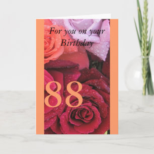 88th Birthday Card