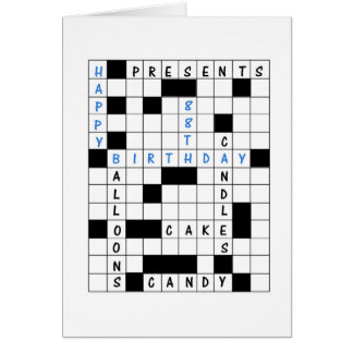 88th Birthday, Crossword Puzzle