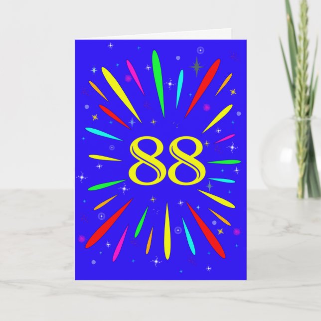 88th Birthday Explosion Card (Front)