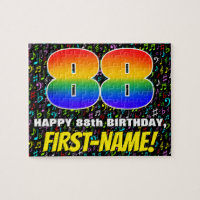 88th Birthday — Fun, Colourful Music Symbols & “88