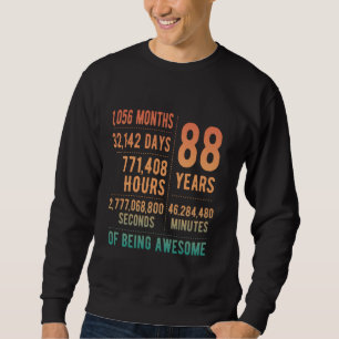 88th Birthday Men Women Funny 88 Years Old Sweatshirt
