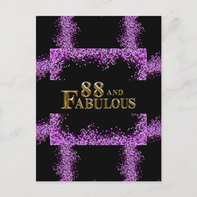 88th Birthday  Postcard (Front)