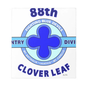 88TH INFANTRY DIVISION " CLOVER LEAF" DIVISION NOTEPAD