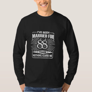 88th Wedding Anniversary Funny Couple Married 88 Y T-Shirt