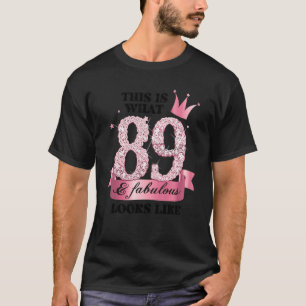 89 & Fabulous I Pink White Party Group Candid Phot T-Shirt