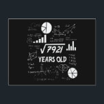 89 Years Old Bday Math Teacher 89th Birthday Gift Postcard<br><div class="desc">Celebrate birthdays with a clever twist! This funny math design uses equations and square roots to reveal the age, making it the perfect choice for math lovers, teachers, students, and geeks who enjoy a good nerdy joke. Great for milestone birthdays, classroom celebrations, or anyone who appreciates clever humour mixed with...</div>