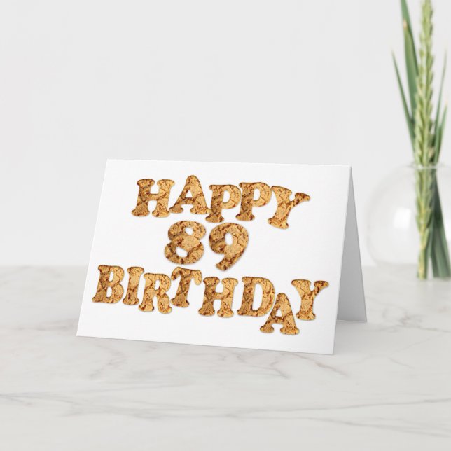 89th Birthday card for a cookie lover (Front)