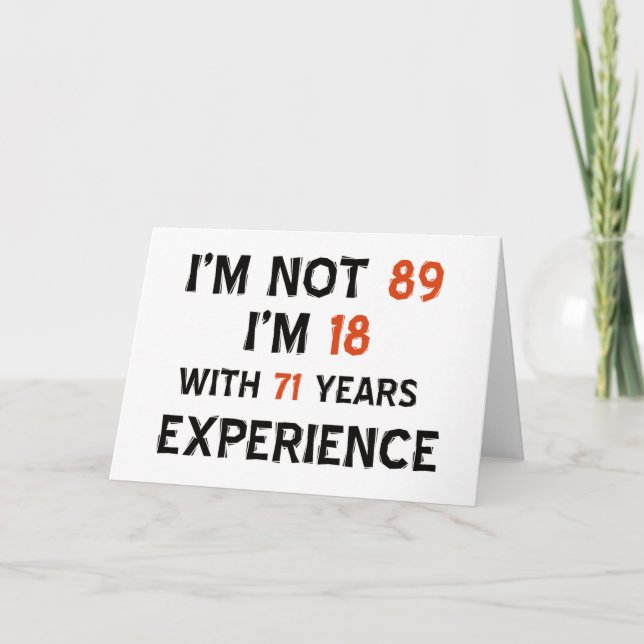 89th birthday designs card (Front)