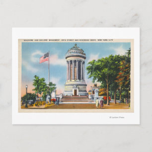 89th St & Riverside Drive Soldiers' Postcard