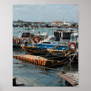 8×10 Udo Fishing Boats South Korea Photo Print