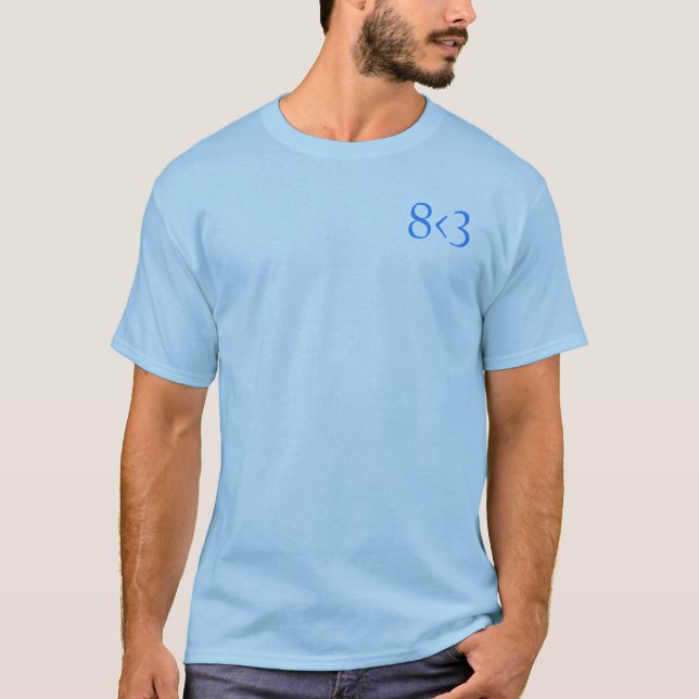 8 < 3 Subtle Shirt 1 - Blue (Front)