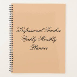 8.5"x11" spiral weekly monthly planner