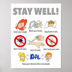8.5"x11" STAY WELL poster
