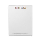 8.5 x 11 Custom Letter Size Notepad with Your Logo