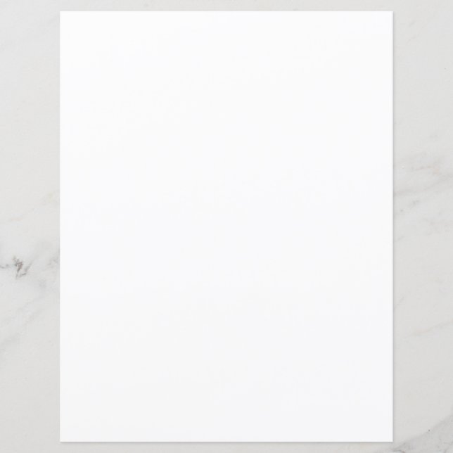 8.5" x 11" Flat Paper Sheet (Front)