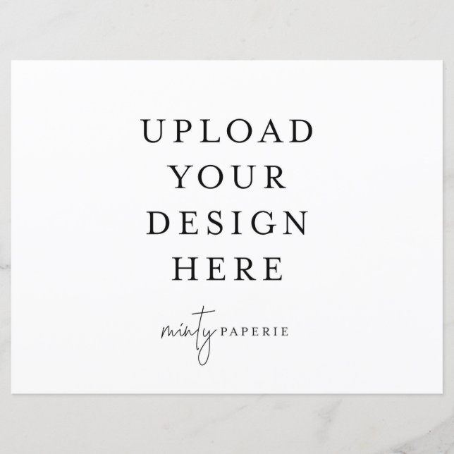 8.5" x 11" Flat Sheet - Landscape (Front)