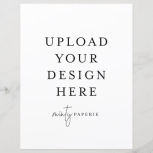 8.5" x 11" Flat Sheet - Portrait