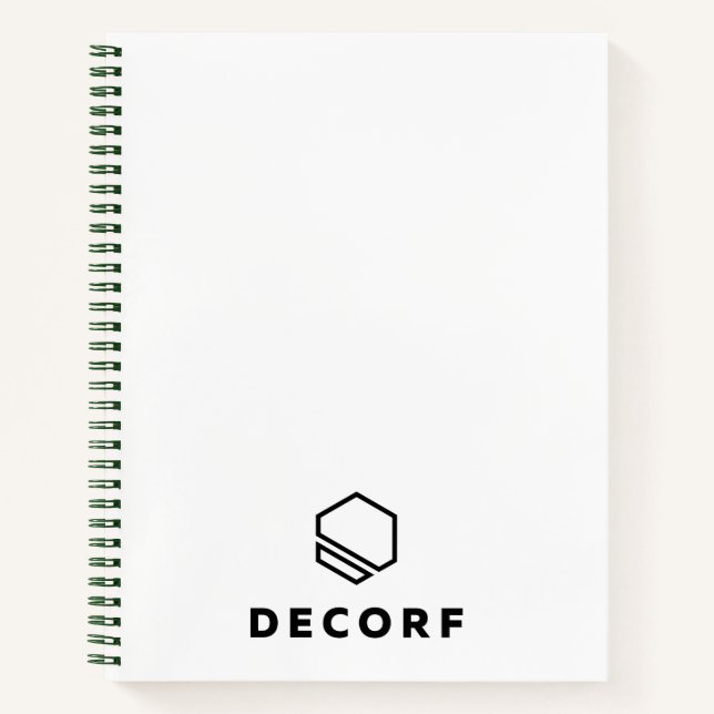 8.5" x 11" Green Spiral Notebook (Front)