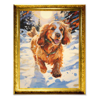 8.5 x 11 Photo Wall Art Cocker Spaniel Dog 