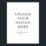 8.5" x 11" Poster - Portrait<br><div class="desc">Customise your card in Templett. After you are done editing,  download your file in a JPG format (don't forget to turn on the bleed option). Upload your design here by clicking on the blue "Personalise" button.</div>