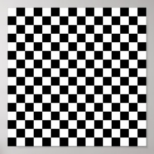 8.5" x 8.5", Chequerboard 16x16 Poster (Matte)