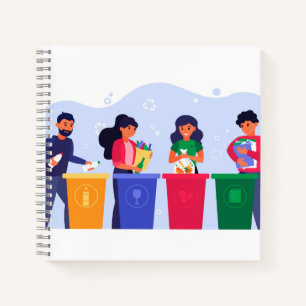 8.5" x 8.5" Spiral Notebook