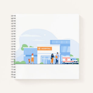 8.5" x 8.5" Spiral Notebook