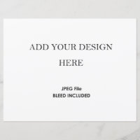 8.5x11" Horizontal Card Stock 110 lb
