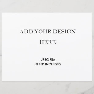 8.5x11" Horizontal Card Stock 110 lb 