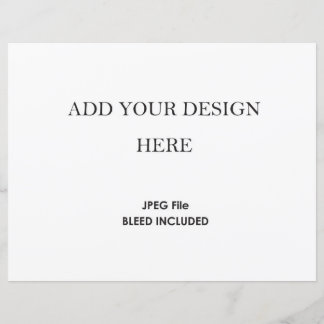 8.5x11" Horizontal Card Stock 110 lb 