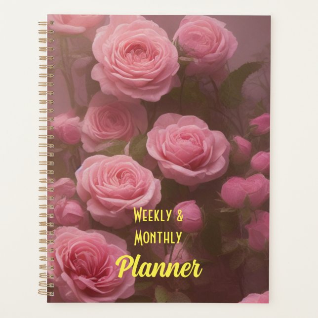 8.5x11 Weekly & Monthly Planner - Undated (Front)