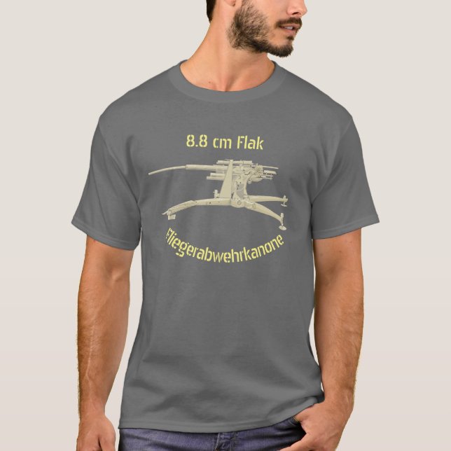 8.8 cm Flak Canon T-Shirt (Front)