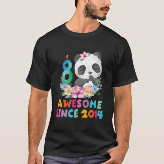 8 8Th Panda Unicorn Py T-Shirt