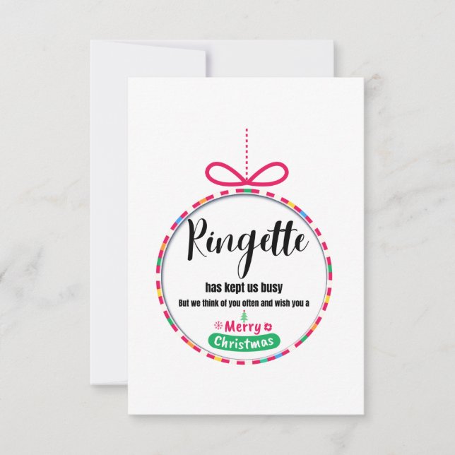 8.9 cm x 12.7 cm Flat Thank You Card (Front)