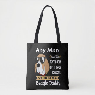8 Any Man Beagle Daddy Tote Bag