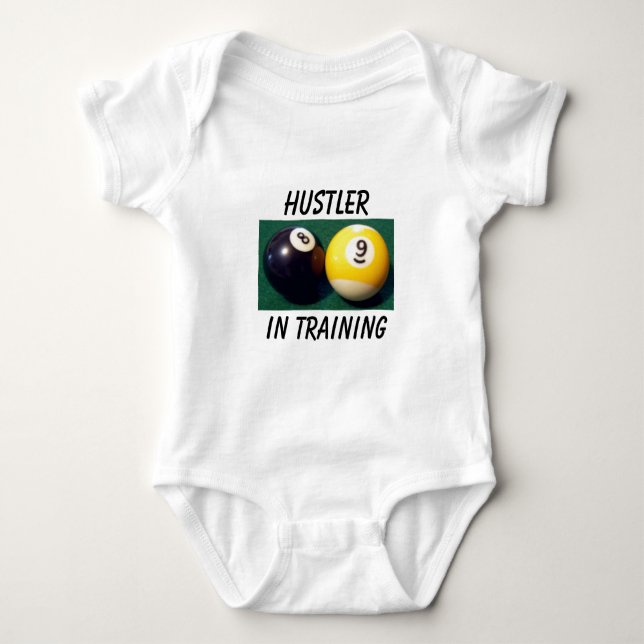 8-Ball 9-Ball Baby Bodysuit (Front)
