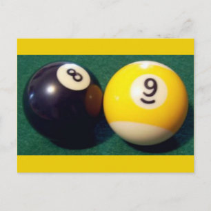 8-Ball 9-Ball Postcard