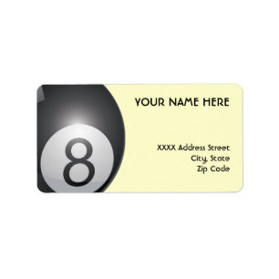 8 Ball Address Labels