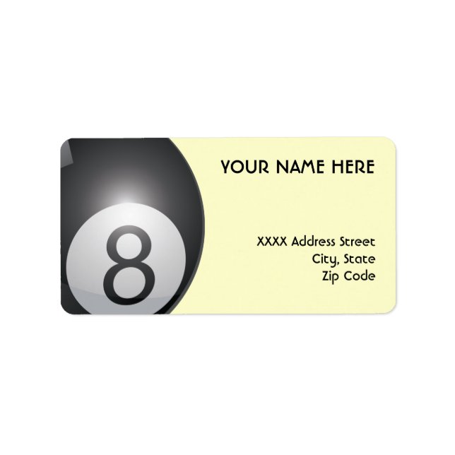 8 Ball Address Labels (Front)