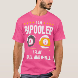 8 Ball And 9 Ball Humour Funny Billiards T-Shirt