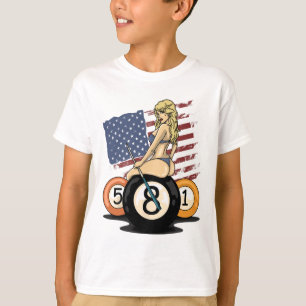 8 Ball Billiard Pool Player Eight Ball Billiards  T-Shirt