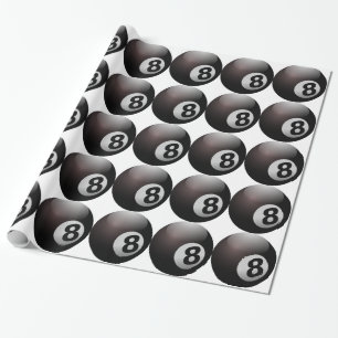 8 Ball Billiard Pool Wrapping Paper
