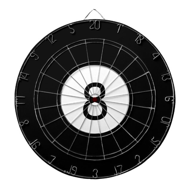 8-Ball Billiards Dartboard (Front)