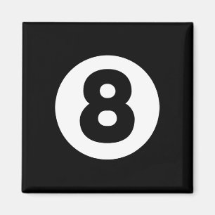 8 Ball Billiards Lazy Halloween Costume Funny Magi Magnet