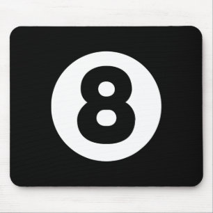 8 Ball Billiards Lazy Halloween Costume Funny Magi Mouse Mat