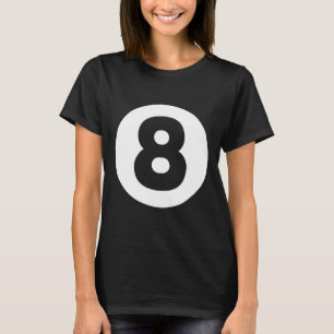 8 Ball Billiards Lazy Halloween Costume Funny Magi T-Shirt