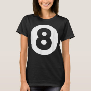 8 Ball Billiards Lazy Halloween Costume Funny Magi T-Shirt