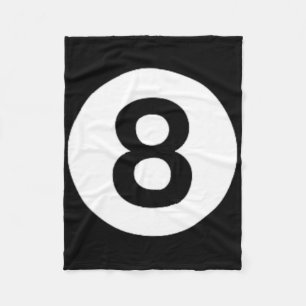 8 Ball Billiards Pool Table Costume Eight Ball Fleece Blanket